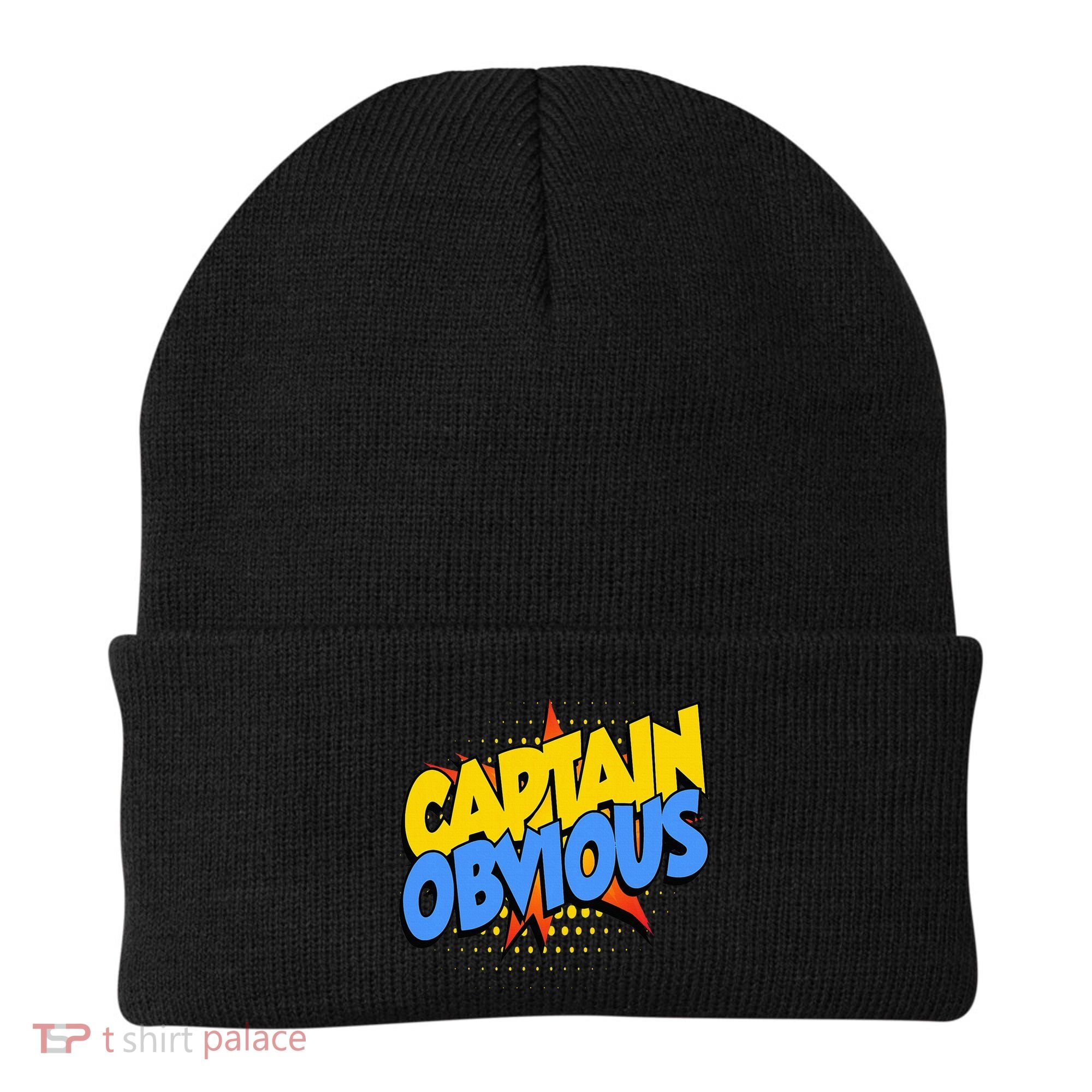 Captain Obvious Sarcastic Funny Superhero Easy Costume Beanie