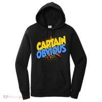 Captain Obvious Sarcastic Funny Superhero Easy Costume Women's Hoodie thumb 0