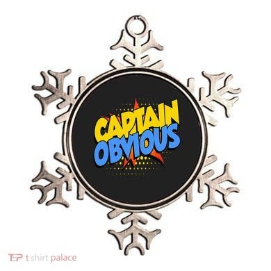 Captain Obvious Sarcastic Funny Superhero Easy Costume Ornament