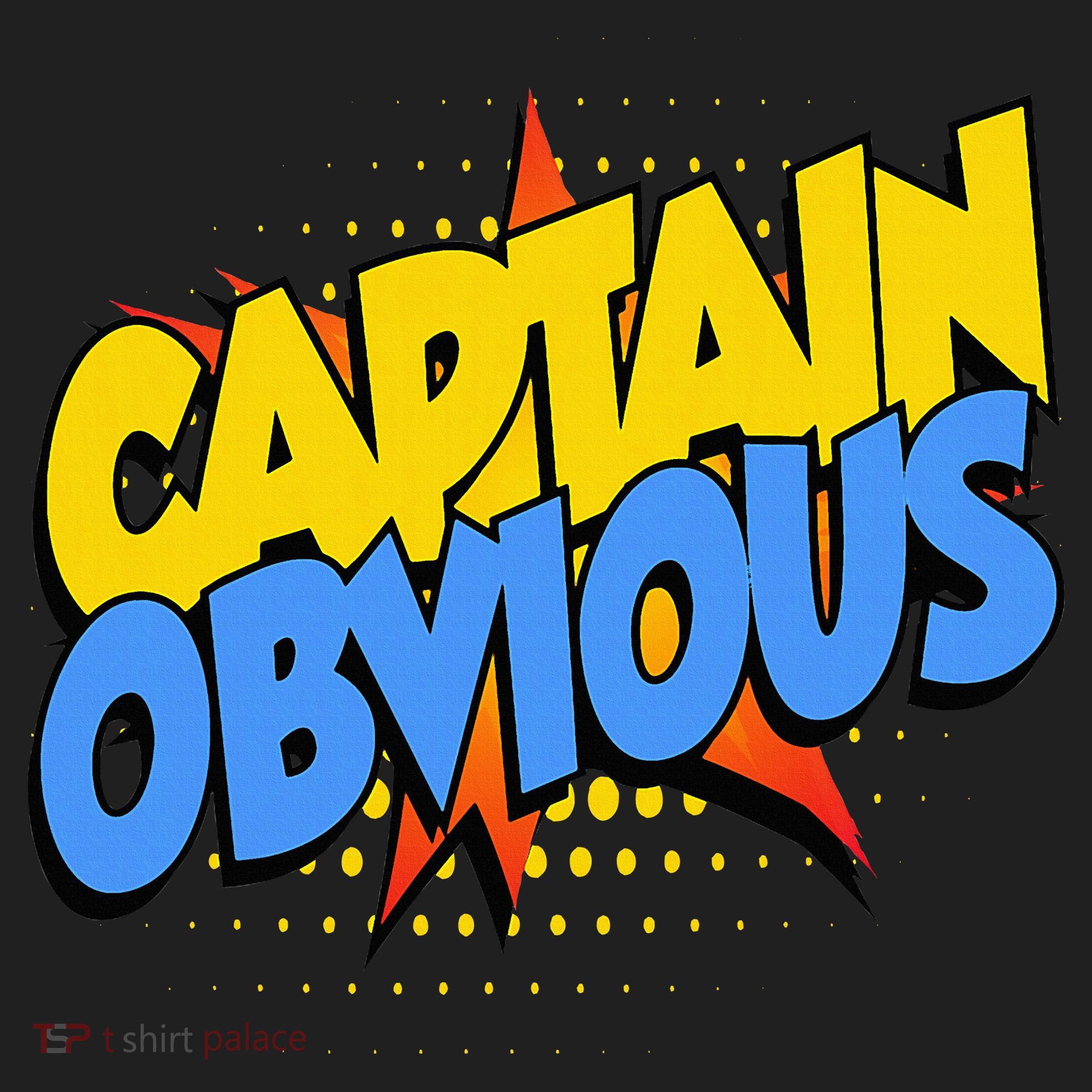 Captain Obvious Sarcastic Funny Superhero Easy Costume Hat
