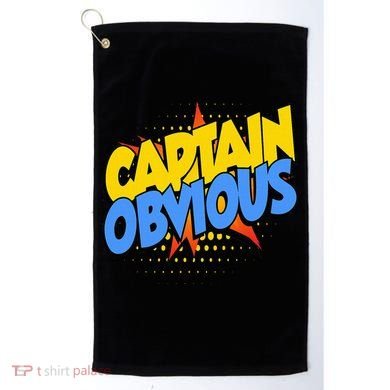 Captain Obvious Sarcastic Funny Superhero Easy Costume Golf Towel