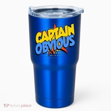 Captain Obvious Sarcastic Funny Superhero Easy Costume Tumbler