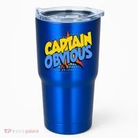 Captain Obvious Sarcastic Funny Superhero Easy Costume Tumbler thumb 0
