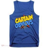Captain Obvious Sarcastic Funny Superhero Easy Costume Tank Top thumb 0