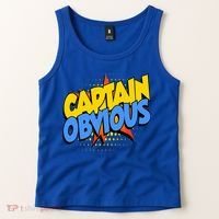 Captain Obvious Sarcastic Funny Superhero Easy Costume Tank Top thumb 2