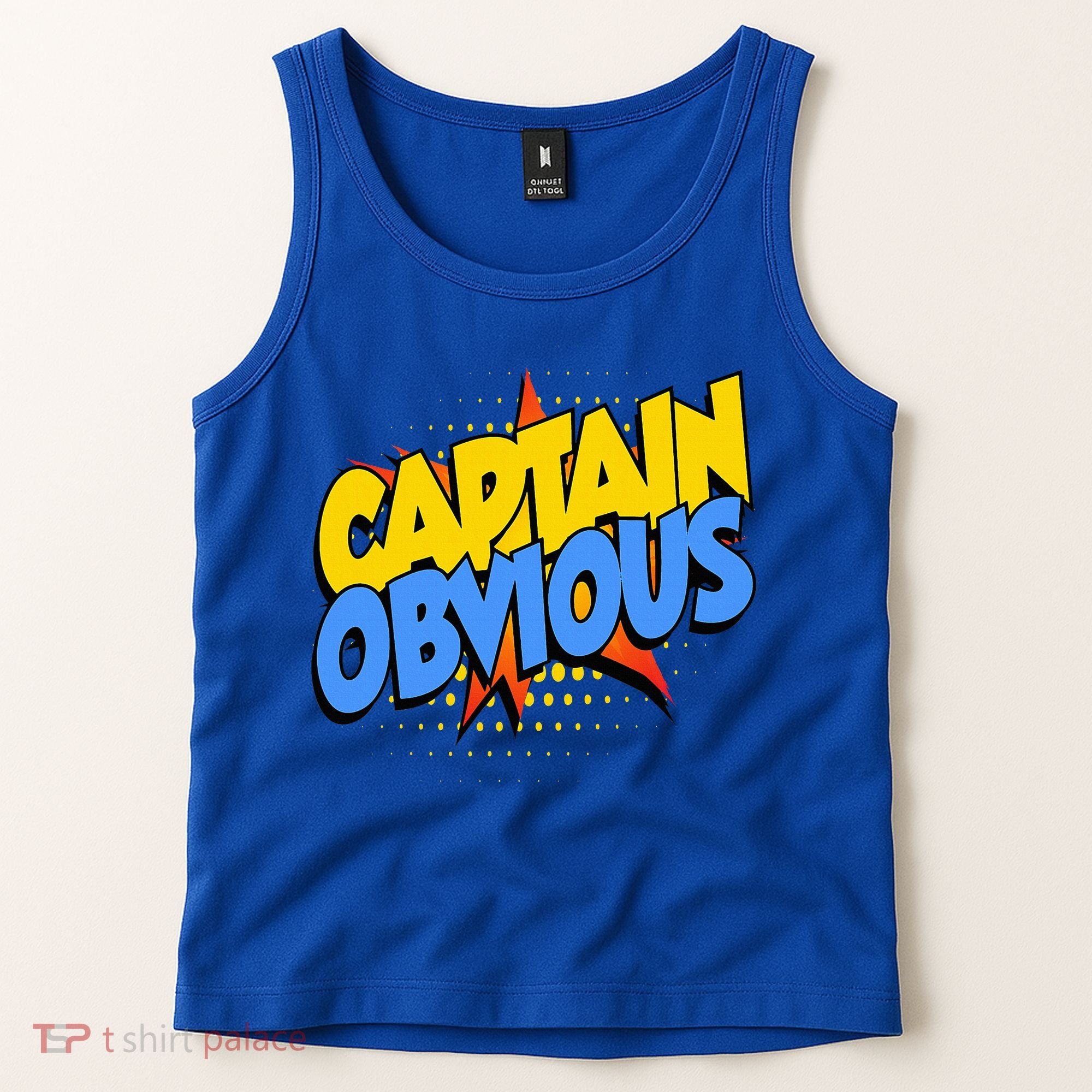 Captain Obvious Sarcastic Funny Superhero Easy Costume Tank Top