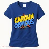 Captain Obvious Sarcastic Funny Superhero Easy Costume Women's T-Shirt thumb 0
