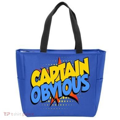 Captain Obvious Sarcastic Funny Superhero Easy Costume Tote Bag