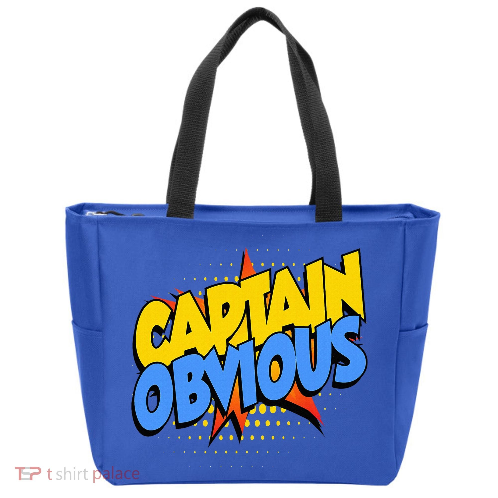 Captain Obvious Sarcastic Funny Superhero Easy Costume Tote Bag