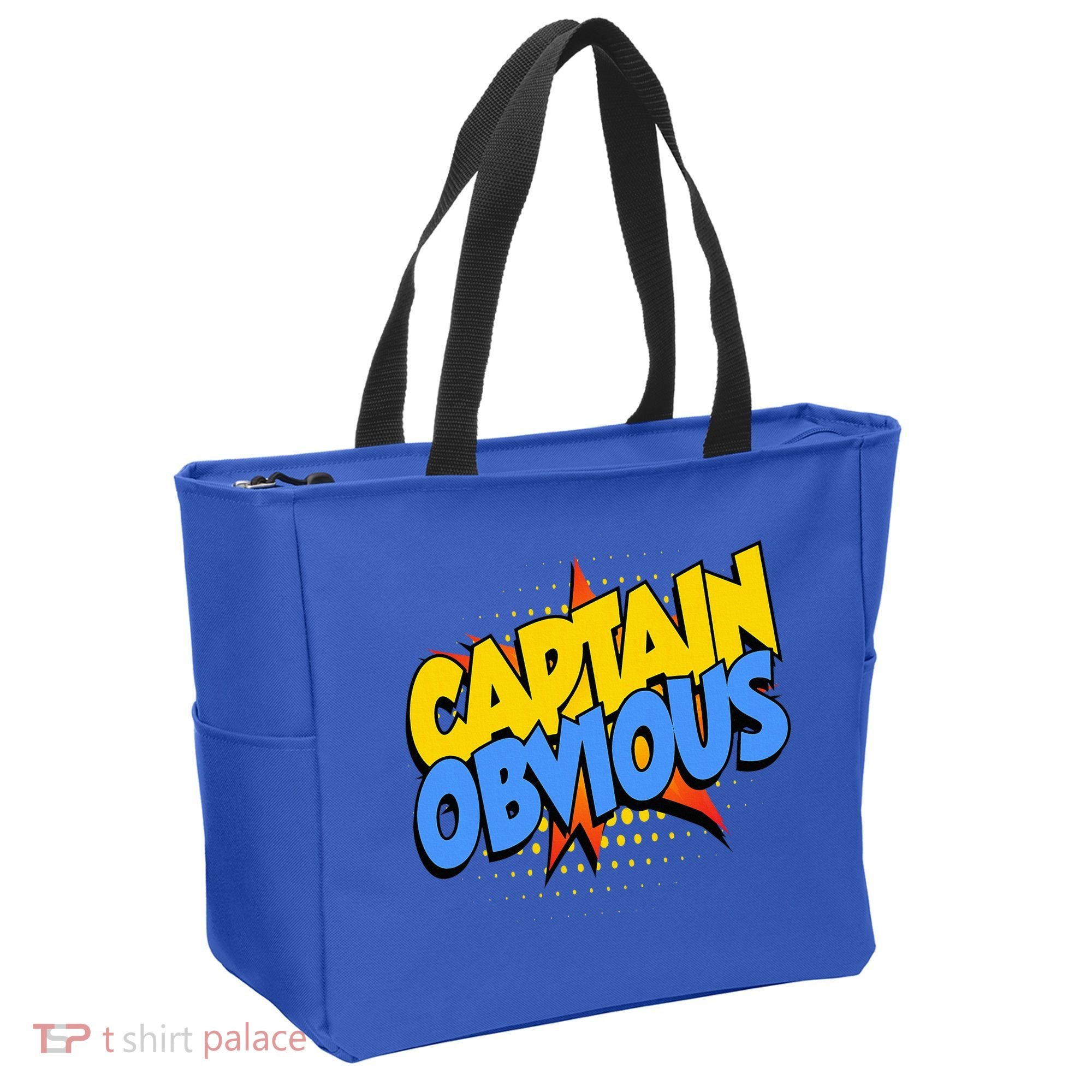 Captain Obvious Sarcastic Funny Superhero Easy Costume Tote Bag