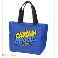 Captain Obvious Sarcastic Funny Superhero Easy Costume Tote Bag thumb 3