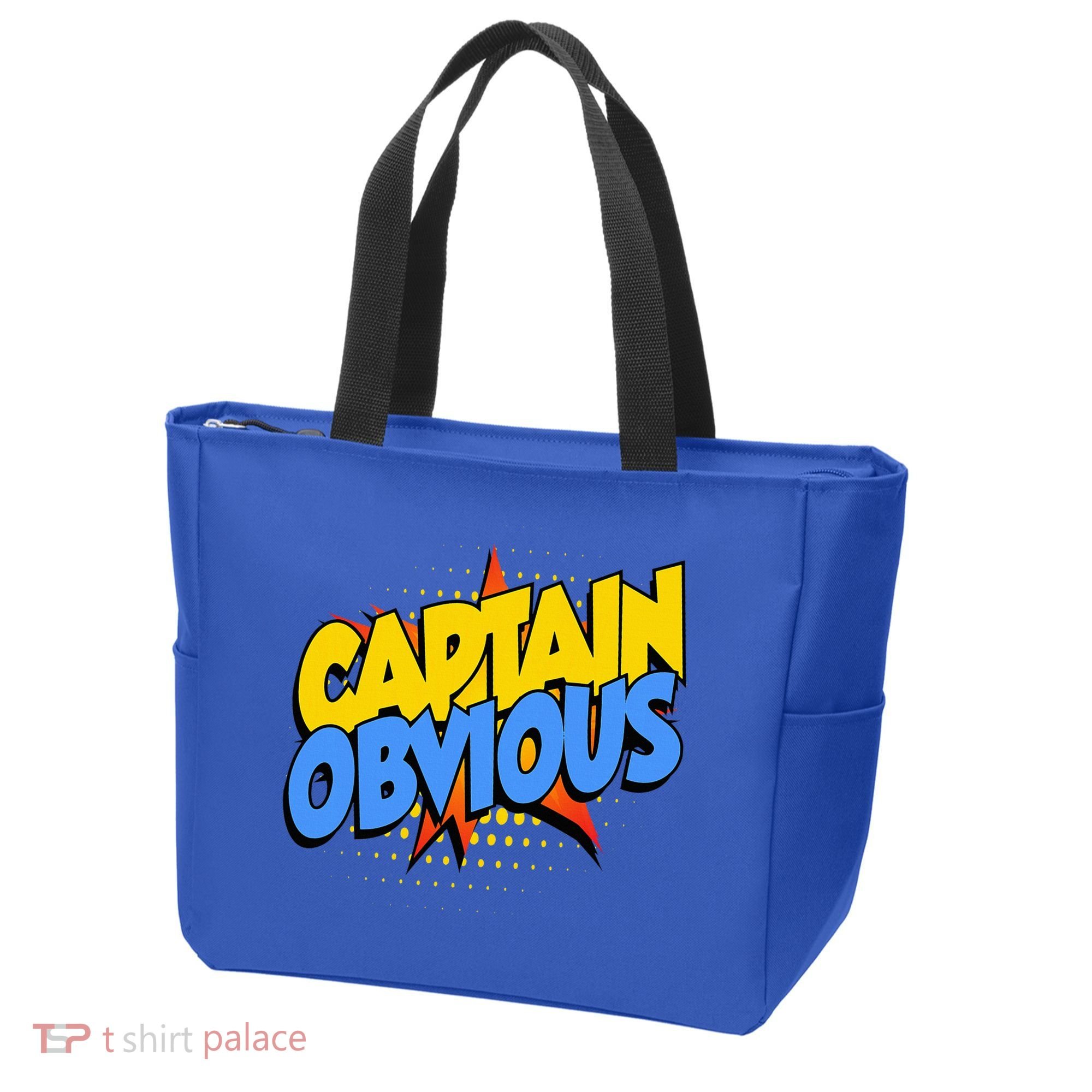 Captain Obvious Sarcastic Funny Superhero Easy Costume Tote Bag