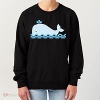 Cute Ocean Sea Life Whale Women's Sweatshirt thumb 0