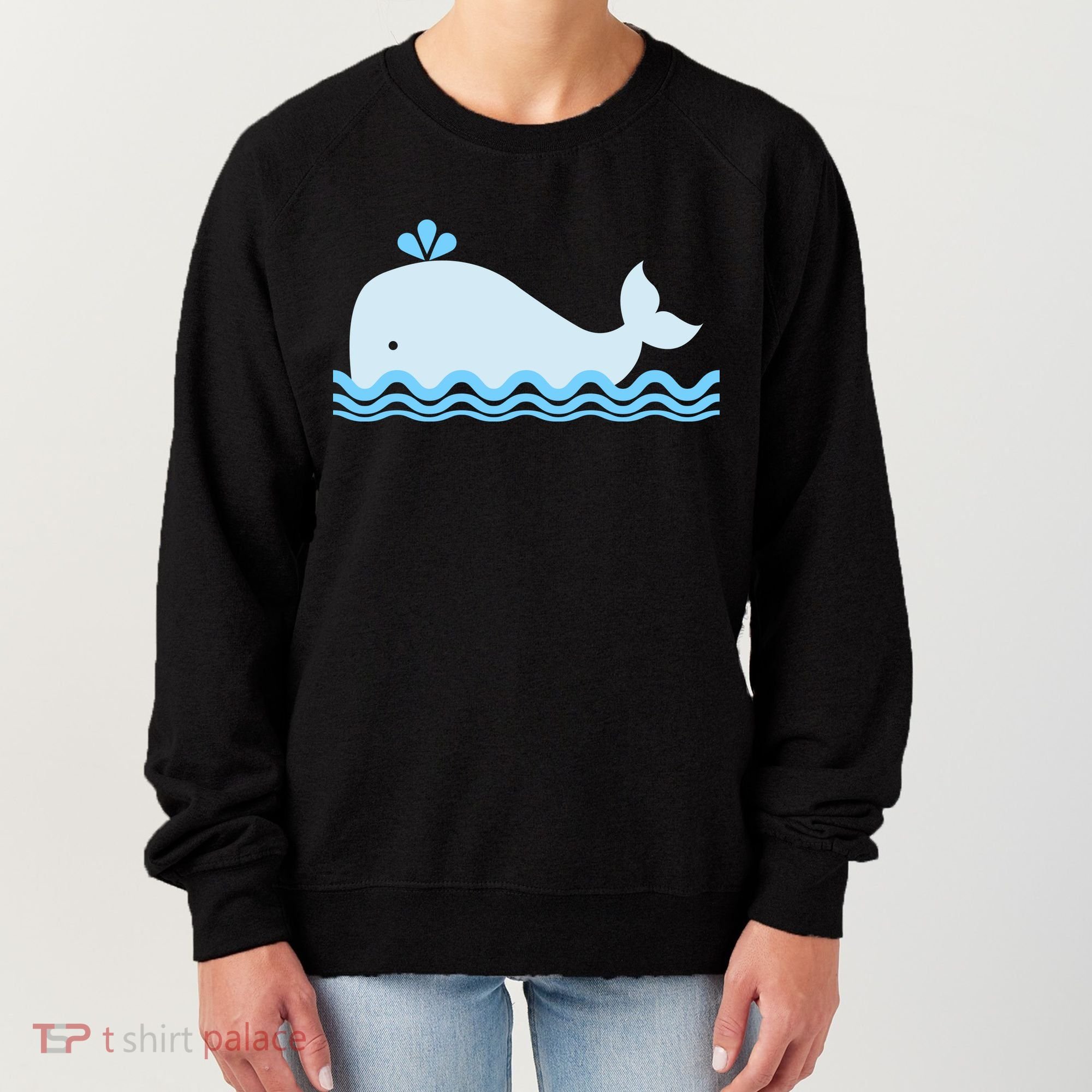 Cute Ocean Sea Life Whale Women's Sweatshirt