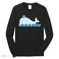 Cute Ocean Sea Life Whale Long Sleeve Shirt thumb 0