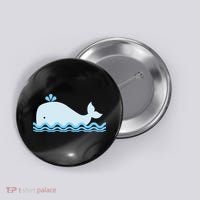 Cute Ocean Sea Life Whale Button thumb 0