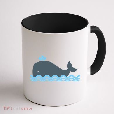 Cute Ocean Sea Life Whale Coffee Mug back
