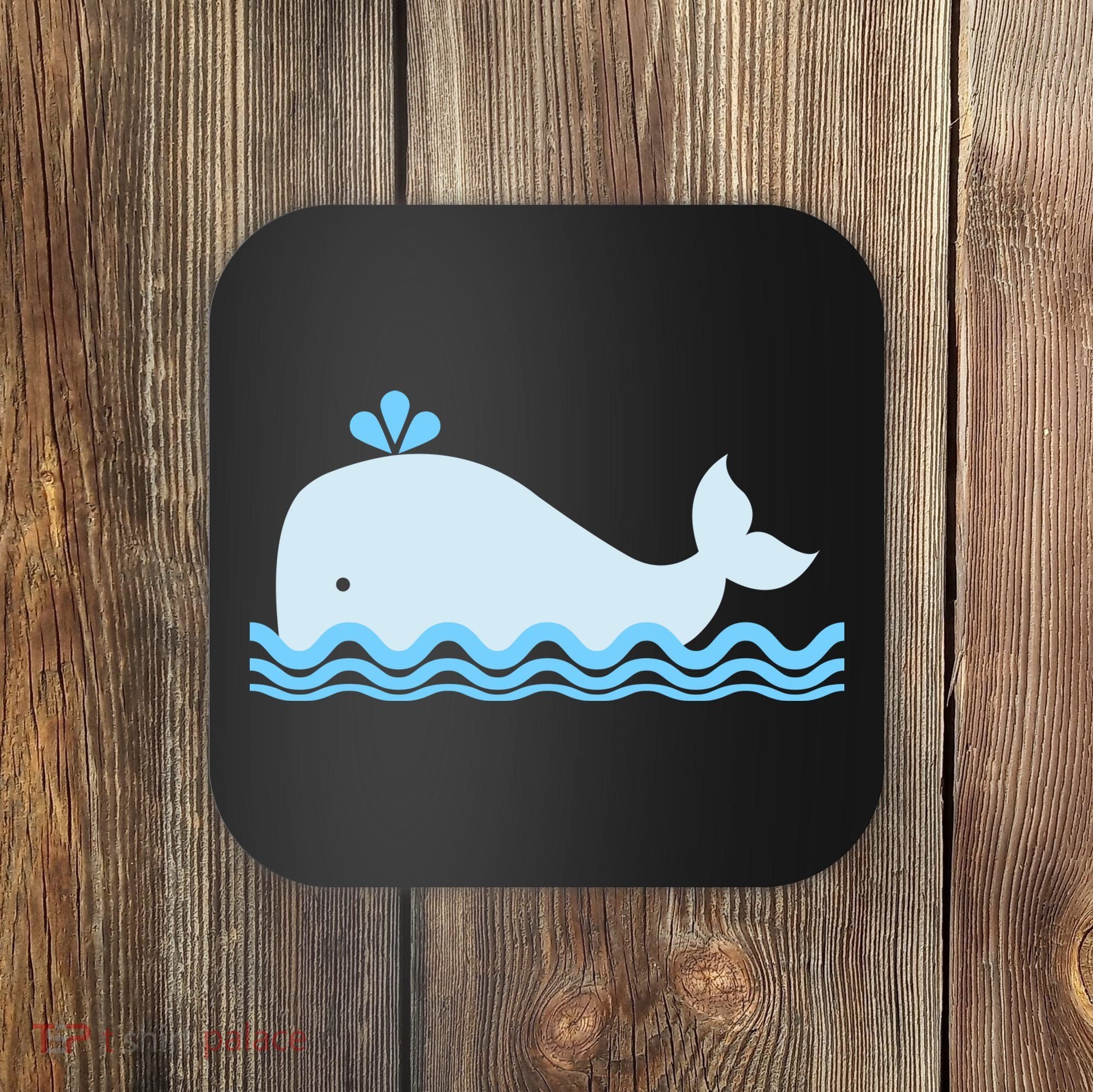 Cute Ocean Sea Life Whale Coaster