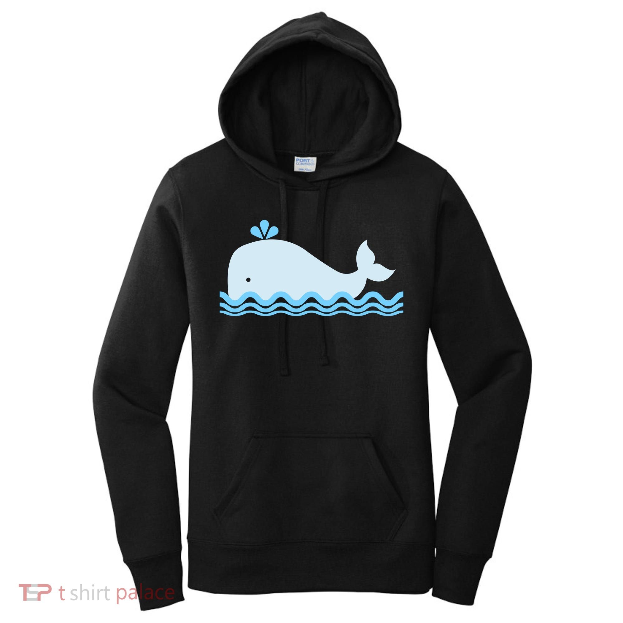 Cute Ocean Sea Life Whale Women's Hoodie