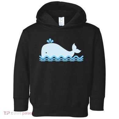 Cute Ocean Sea Life Whale Toddler Hoodie