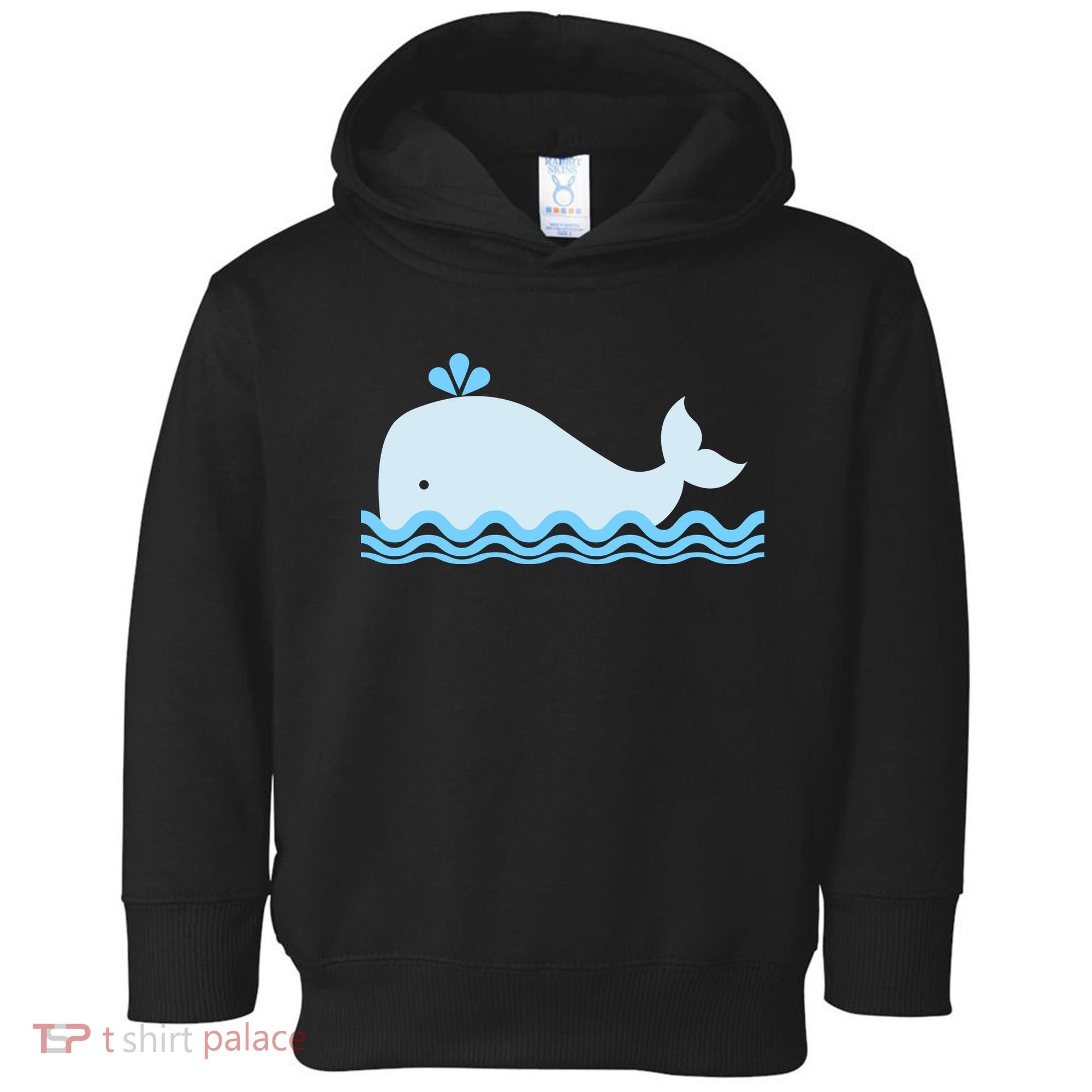 Cute Ocean Sea Life Whale Toddler Hoodie