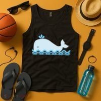 Cute Ocean Sea Life Whale Tank Top thumb 4