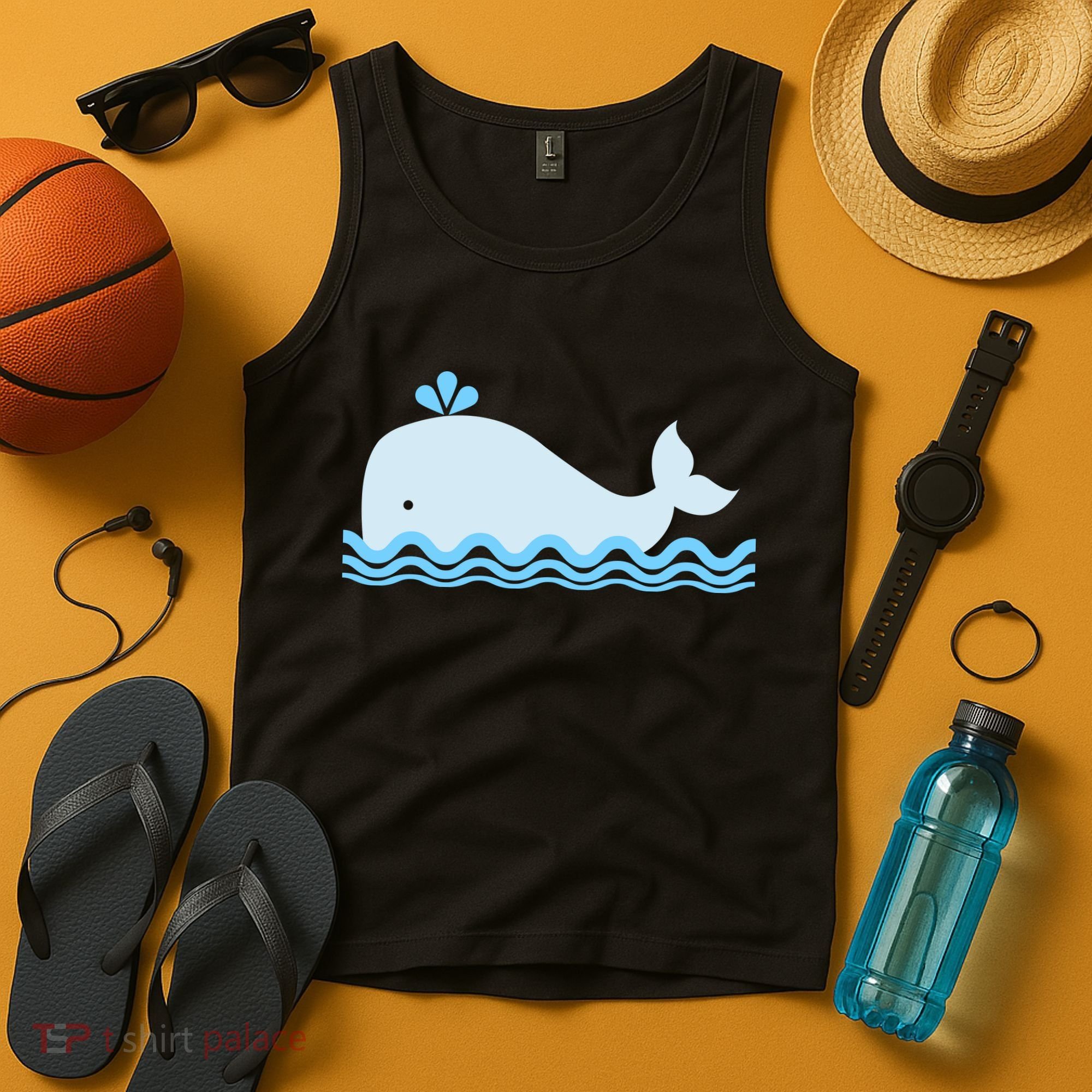 Cute Ocean Sea Life Whale Tank Top