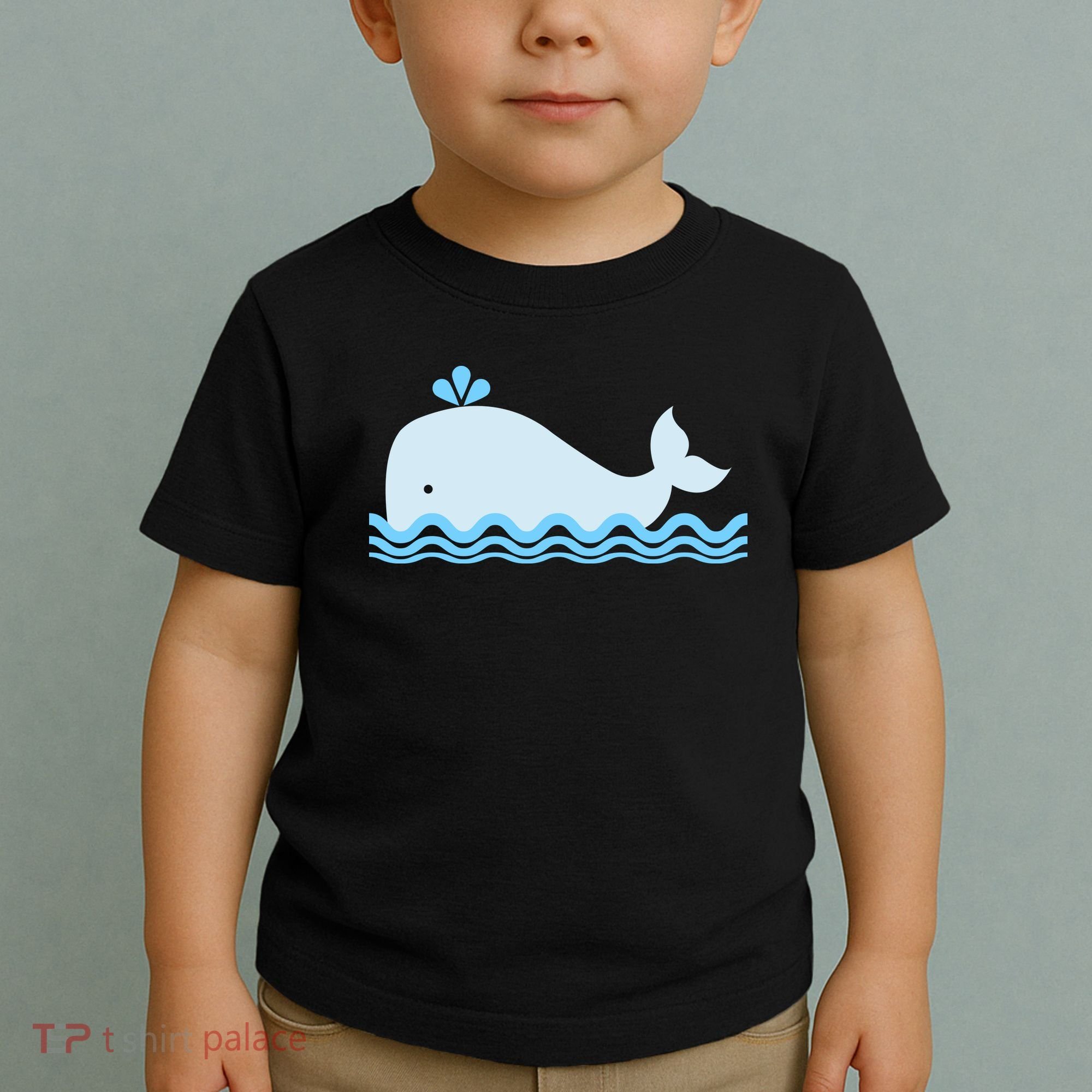 Cute Ocean Sea Life Whale Toddler T-Shirt