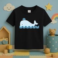 Cute Ocean Sea Life Whale Toddler T-Shirt thumb 3