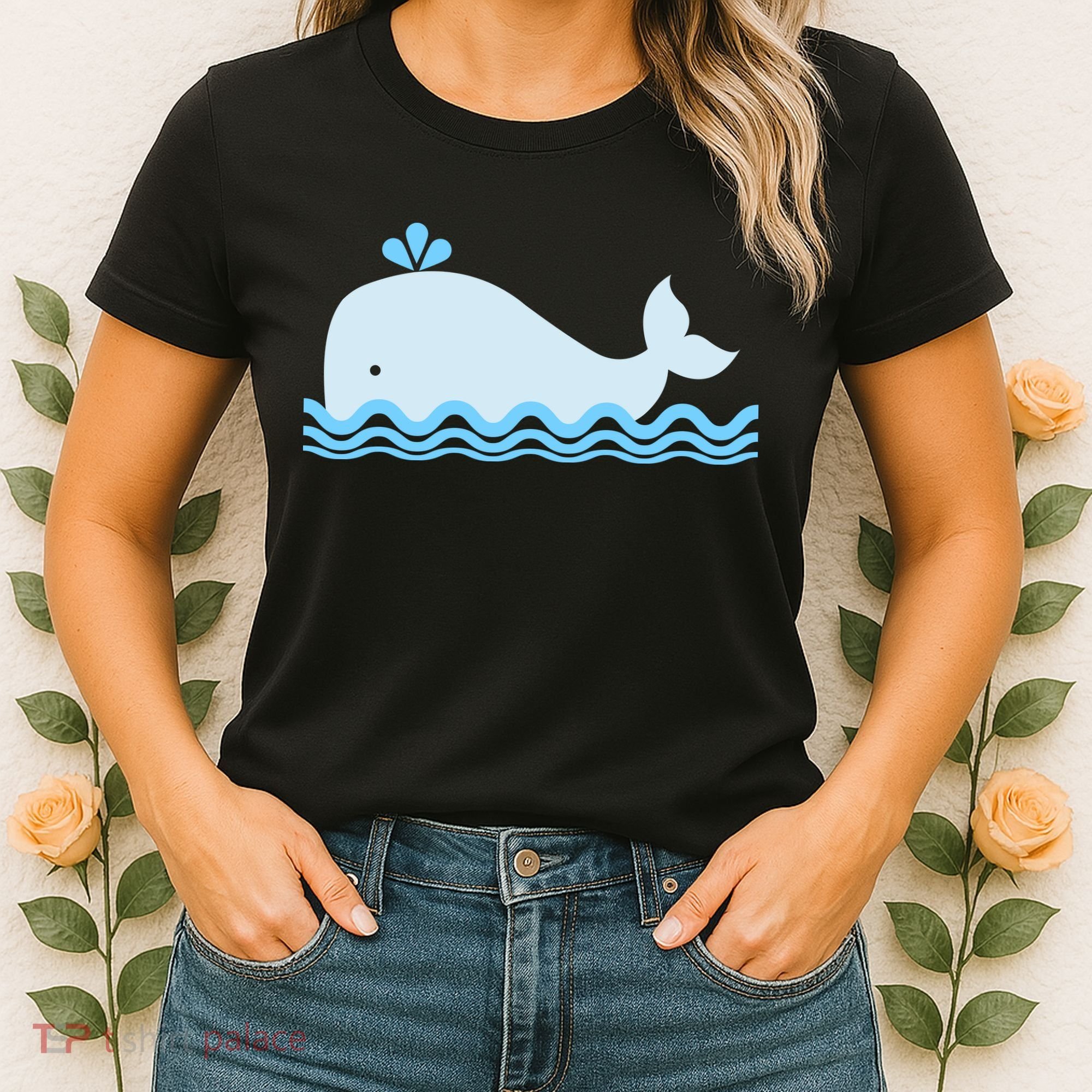 Cute Ocean Sea Life Whale Women's T-Shirt