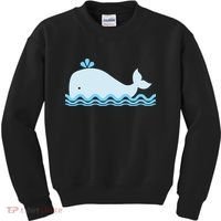Cute Ocean Sea Life Whale Kids Sweatshirt thumb 0