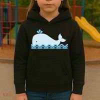 Cute Ocean Sea Life Whale Kids Hoodie thumb 3