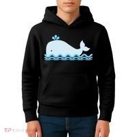 Cute Ocean Sea Life Whale Kids Hoodie thumb 4