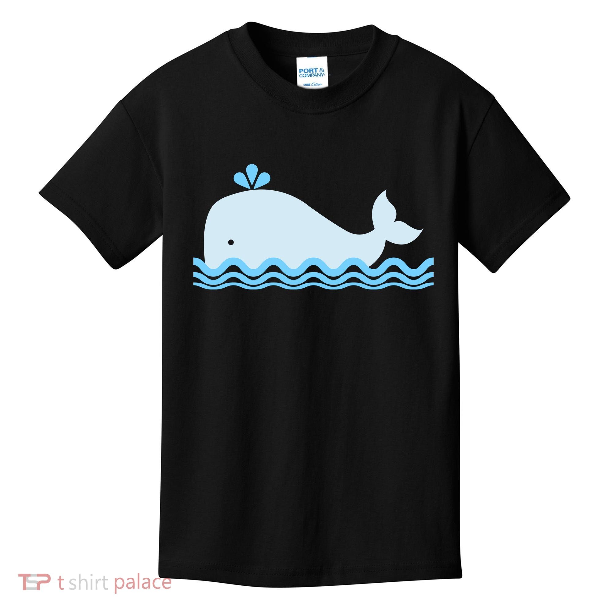 Cute Ocean Sea Life Whale Kids T-Shirt