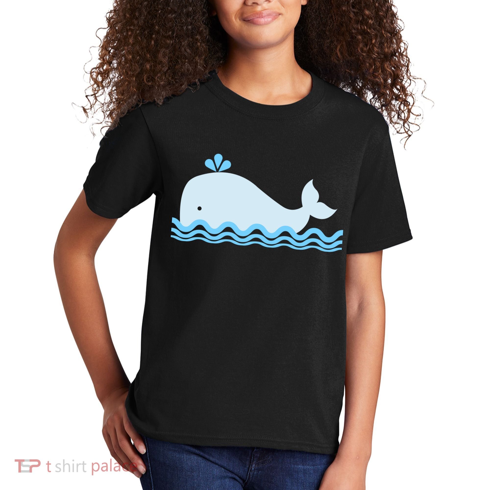 Cute Ocean Sea Life Whale Kids T-Shirt