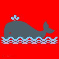 Cute Ocean Sea Life Whale Santa Hat thumb 1