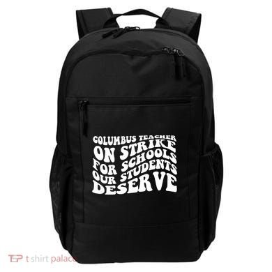 Columbus Ohio School Teachers Strike Backpack