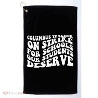 Columbus Ohio School Teachers Strike Golf Towel thumb 0