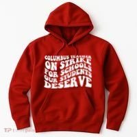 Columbus Ohio School Teachers Strike Hoodie thumb 0