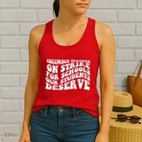 Columbus Ohio School Teachers Strike Women's Tank Top thumb 2
