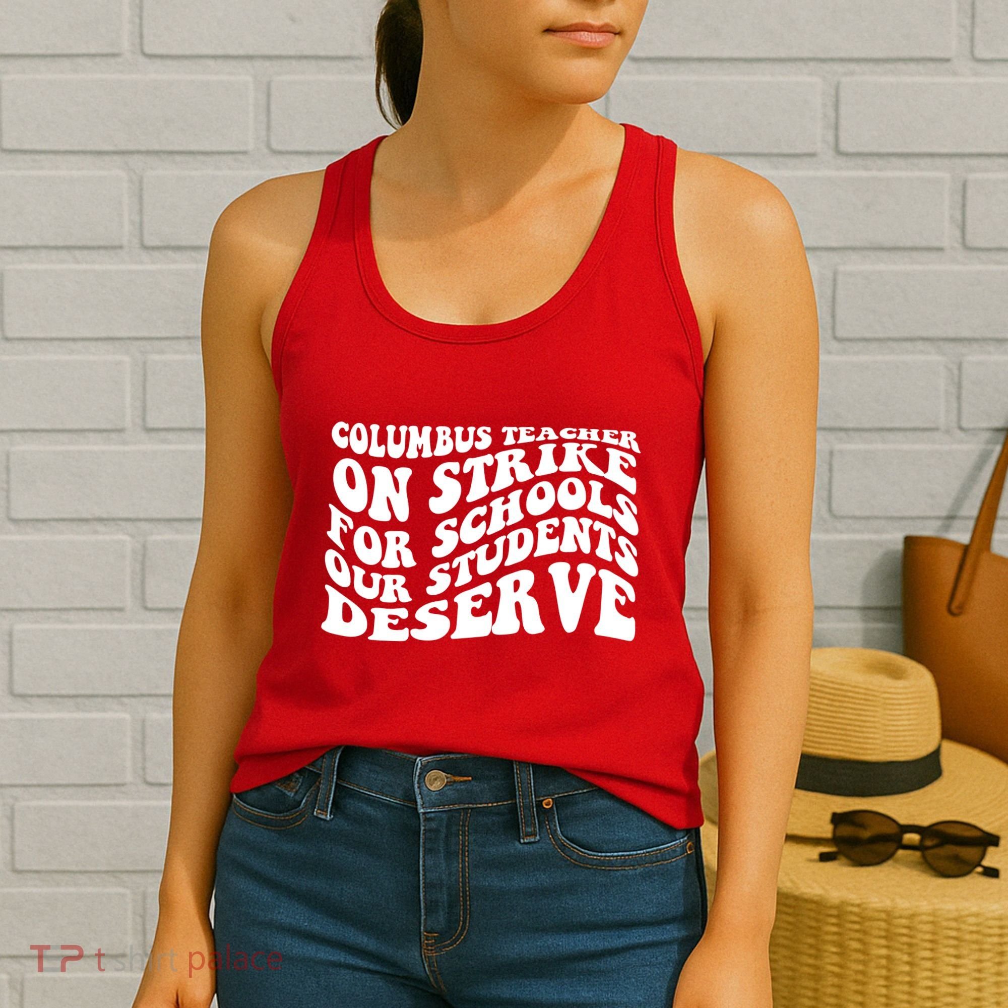 Columbus Ohio School Teachers Strike Women's Tank Top