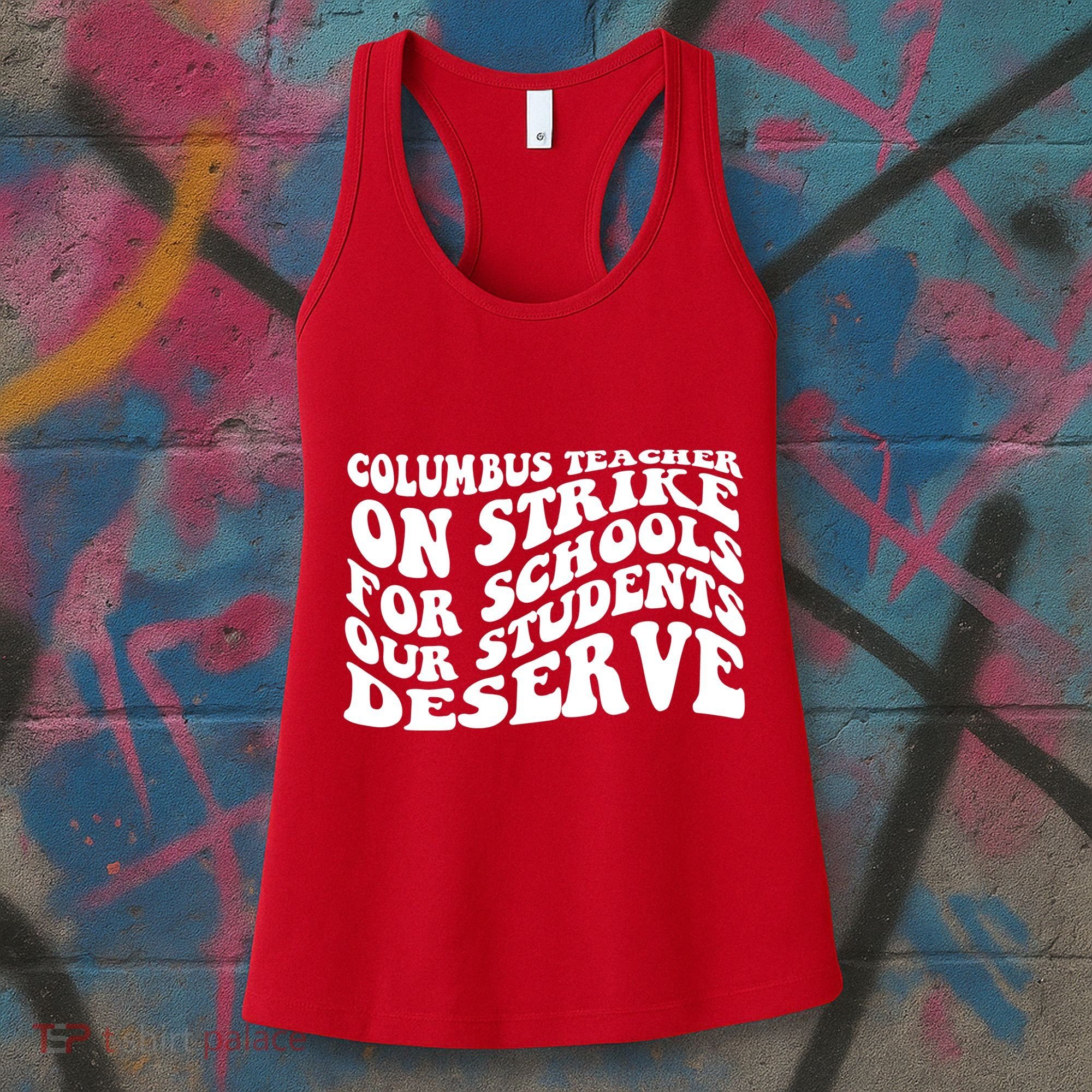 Columbus Ohio School Teachers Strike Women's Tank Top
