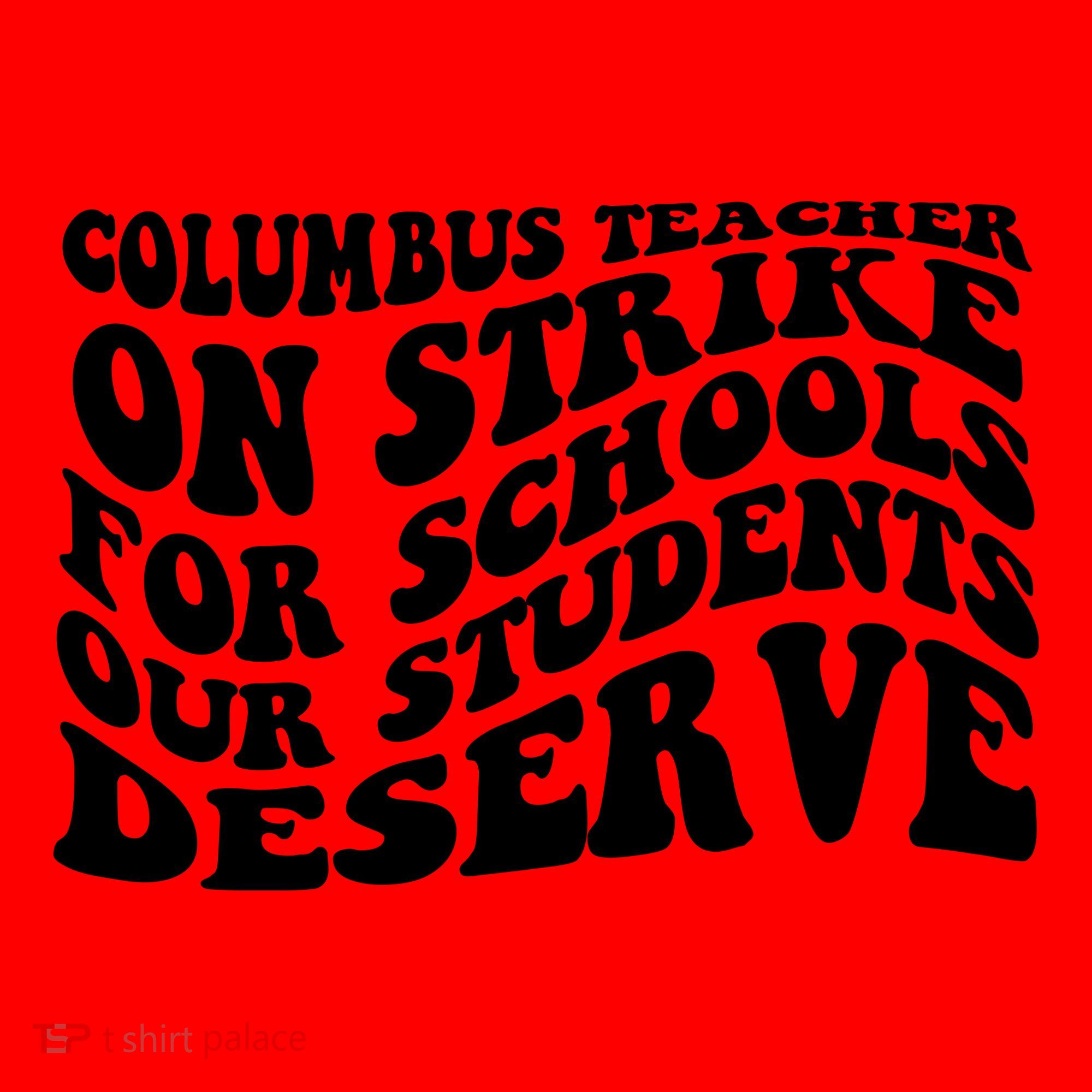 Columbus Ohio School Teachers Strike Santa Hat