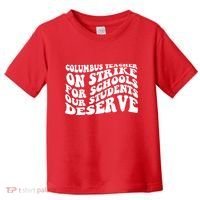 Columbus Ohio School Teachers Strike Toddler T-Shirt thumb 0