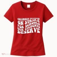 Columbus Ohio School Teachers Strike Women's T-Shirt thumb 0