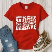 Columbus Ohio School Teachers Strike Women's T-Shirt thumb 3