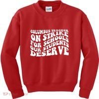 Columbus Ohio School Teachers Strike Kids Sweatshirt thumb 0