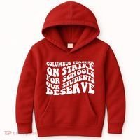 Columbus Ohio School Teachers Strike Kids Hoodie thumb 0