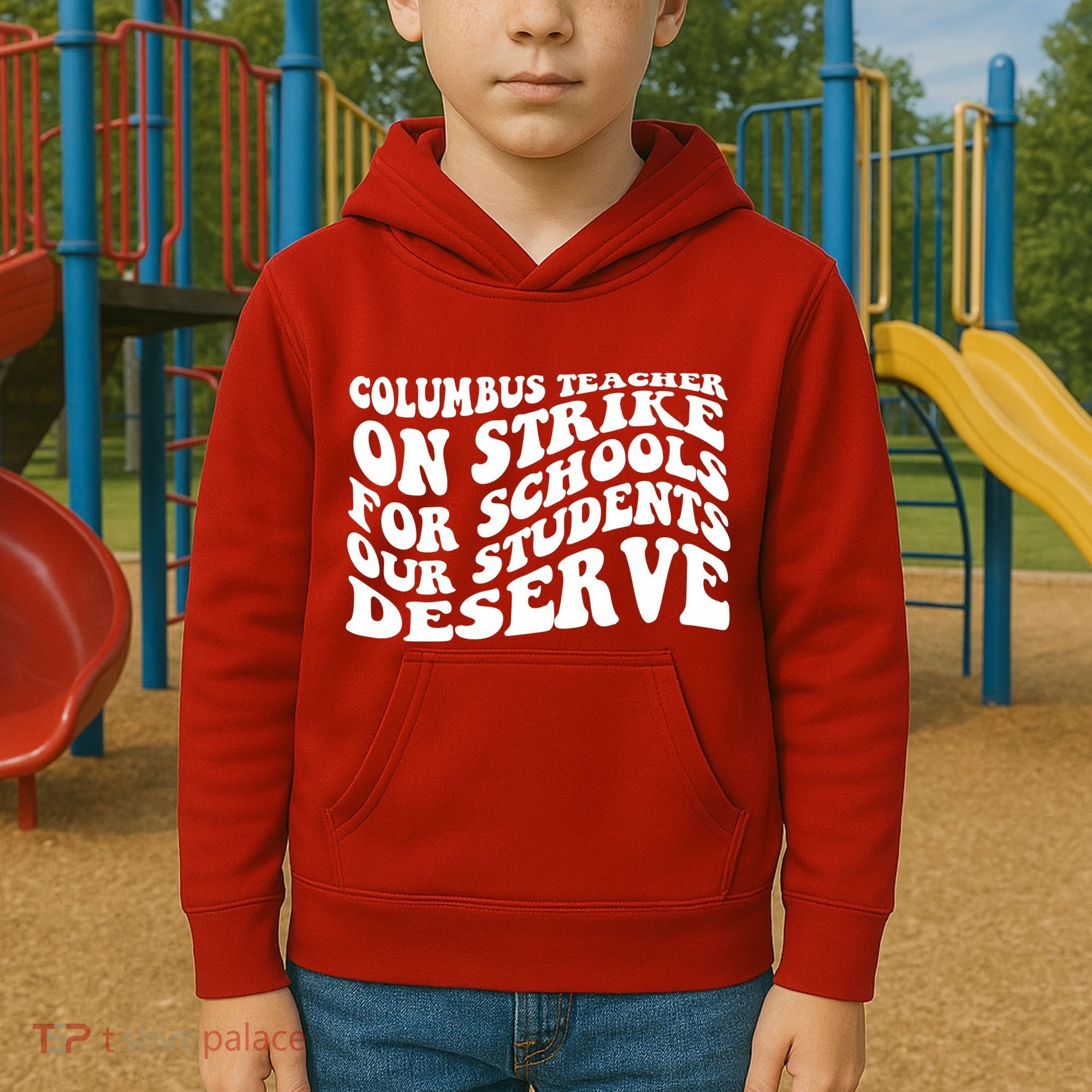Columbus Ohio School Teachers Strike Kids Hoodie