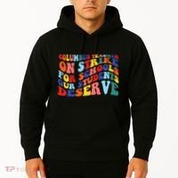 Columbus Ohio School Teachers Strike Retro Style Hoodie thumb 2